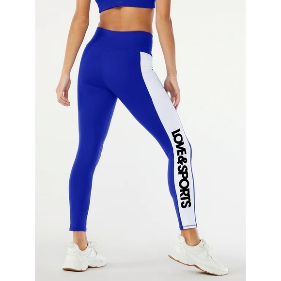 Womens Skinny High Rise Logo Leggings - Picture 3 of 7